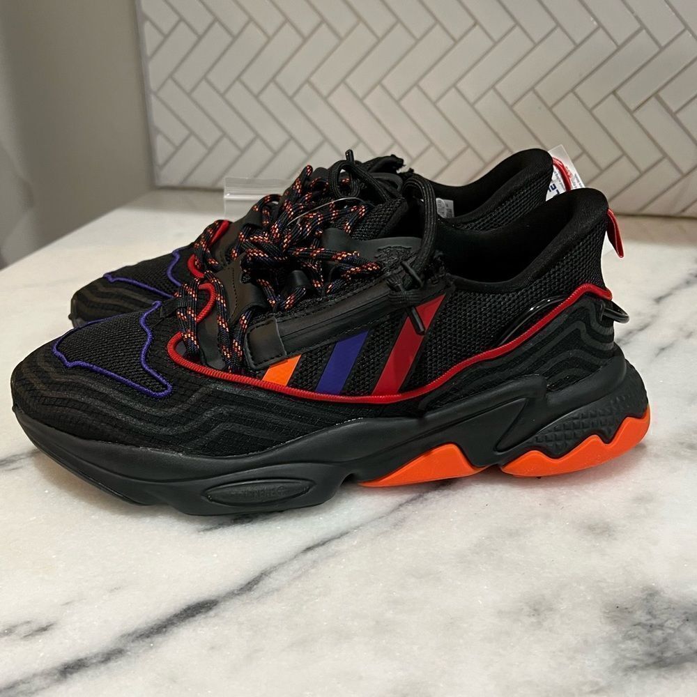 Adidas Ozweego Zip Chinese New Year Sneakers Black Red Q47187 Men's